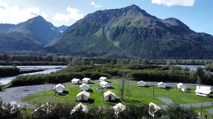 Cozy and Warm Safari Tent Rental in Seward, Alaska with Beautiful Views - The Perfect Romantic Mountain Getaway - Seward, Alaska - glamping.directory