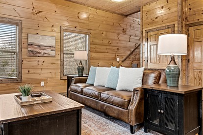 Great Smoky Mountain Retreat in this Luxury Cabin Rental for 10 with a Pool in Tennessee - Sevierville, Tennessee - glamping.directory