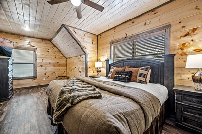 Great Smoky Mountain Retreat in this Luxury Cabin Rental for 10 with a Pool in Tennessee - Sevierville, Tennessee - glamping.directory