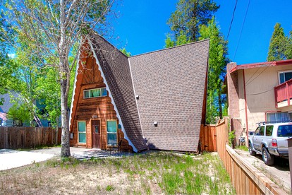 Impressive A Frame Cabin Close to Ski Run Marina and Lake Tahoe Beaches For A Magical Getaway in California - glamping.directory