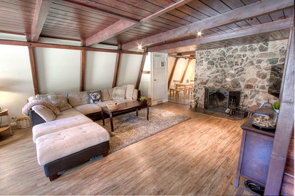 Impressive A Frame Cabin Close to Ski Run Marina and Lake Tahoe Beaches For A Magical Getaway in California - South Lake Tahoe, California - glamping.directory