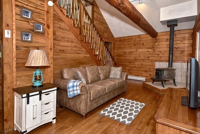 Rustic Cabin with Jacuzzi Surrounded by Nature in Ohio - Rockbridge, Ohio - glamping.directory