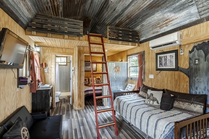 Rustic Hill Country Cabin with Milky Way Stargazing & Wildlife Views near Mountain Home, TX - Mountain Home, Texas - glamping.directory