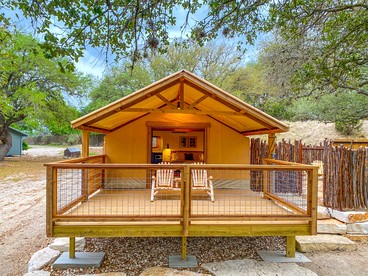 Luxury Cabin, with Hot-Tub Access in Ingram, Texas for Relaxing Weekends Away - glamping.directory