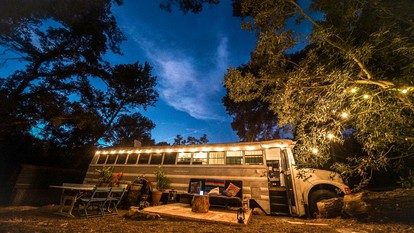 Amazing Glamping Bus with Mountain Views near Malibu Creek State Park, California - glamping.directory