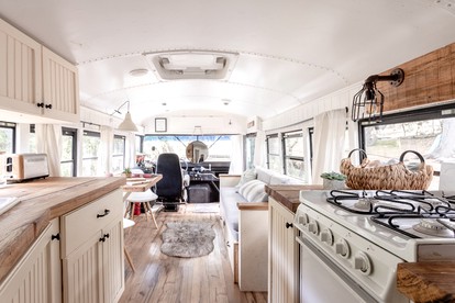 Amazing Glamping Bus with Mountain Views near Malibu Creek State Park, California - Calabasas, California - glamping.directory