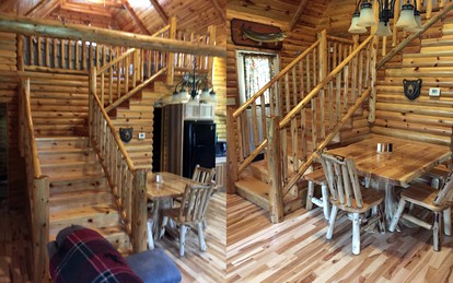 Rustic Log Cabin on the Upper Peninsula in Blaney Park, Michigan - Blaney Park, Michigan - glamping.directory