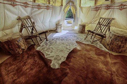 Secluded Riverfront Tipi Retreat Surrounded by Pines in Garden Valley Idaho - Garden Valley, Idaho - glamping.directory