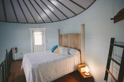 Converted Grain Silo for Unique Glamping Accommodation in Alvin, Illinois - Alvin, Illinois - glamping.directory