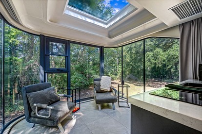 Futuristic Pod Glamping Retreat with Pond Views in South Carolina - Saint Stephen, South Carolina - glamping.directory
