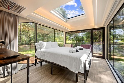 Futuristic Pod Glamping Retreat with Pond Views in South Carolina - Saint Stephen, South Carolina - glamping.directory