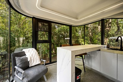 Futuristic Pod Glamping Retreat with Pond Views in South Carolina - Saint Stephen, South Carolina - glamping.directory