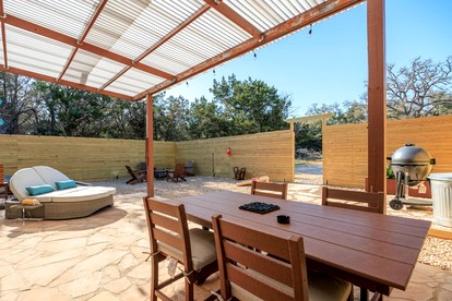 Impressive Intimate Tiny Cabin with Lofted Interior and Outdoor Shower in Texas - Wimberley, Texas - glamping.directory