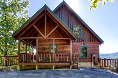 Cabin Retreat with Jacuzzi, Pool Table and Pool in Pigeon Forge, Tennessee - glamping.directory