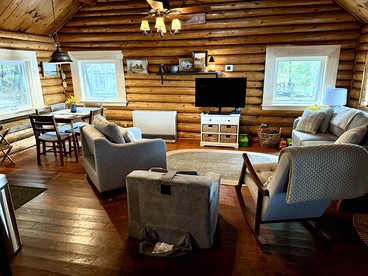 Charming Lakeside Cabin Bungalow with Timeless Rustic Beauty near Portage Lake in Maine - Portage Lake, Maine - glamping.directory