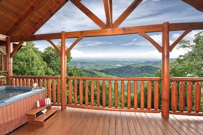 Charming Mountain Cabin with Hot-Tub and Spectacular Views in Sevierville, Tennessee - Sevierville, Tennessee - glamping.directory