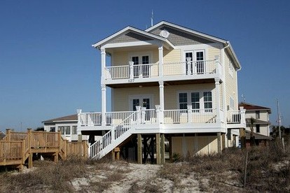 Beachfront Cottage with Pool near Intracoastal Waterway in Holden Beach, North Carolina - glamping.directory