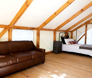 Lake View Glamping Tent with Forest Views in Bostic, North Carolina - Rutherfordton, North Carolina - glamping.directory