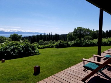 Gorgeous View from Comfortable Lodge Overlooking Kachemak Bay in Alaska - Homer, Alaska - glamping.directory