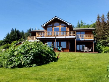 Gorgeous View from Comfortable Lodge Overlooking Kachemak Bay in Alaska - glamping.directory