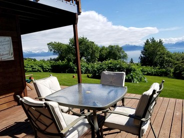Gorgeous View from Comfortable Lodge Overlooking Kachemak Bay in Alaska - Homer, Alaska - glamping.directory