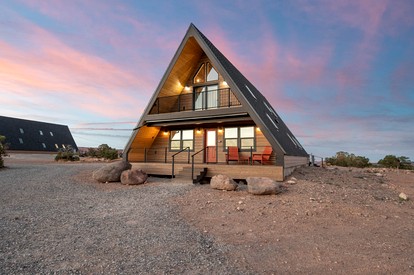 Experience Pure Glamping on this A-frame Placed in the Middle of the Desert in Wayne County, Utah - Wayne County, Utah - glamping.directory