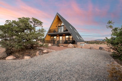 Experience Pure Glamping on this A-frame Placed in the Middle of the Desert in Wayne County, Utah - Wayne County, Utah - glamping.directory