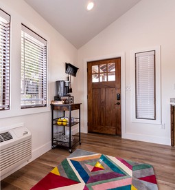 Colorful, Wheelchair Accessible Cabin for Two in Waco, Texas - Elm Mott, Texas - glamping.directory