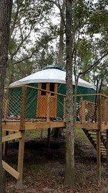 Rustic Luxury: Riverfront Yurt Glamping in Claxton, Georgia - glamping.directory