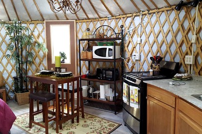 Rustic Luxury: Riverfront Yurt Glamping in Claxton, Georgia - Claxton, Georgia - glamping.directory