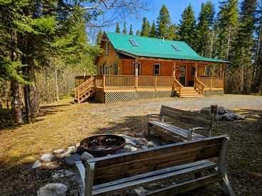 Rustic-Chic Cabin Getaway with Trails, Stream & Peaceful Setting in Shirley, Maine - glamping.directory