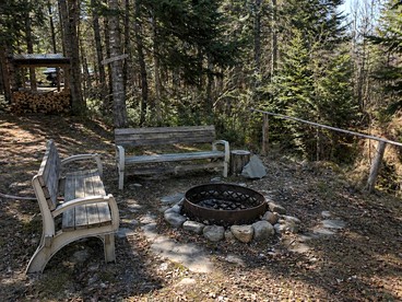 Rustic-Chic Cabin Getaway with Trails, Stream & Peaceful Setting in Shirley, Maine - Shirley, Maine - glamping.directory