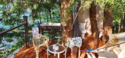Island Waterfront Glamping in Brantingham, NY - Brantingham, New York - glamping.directory