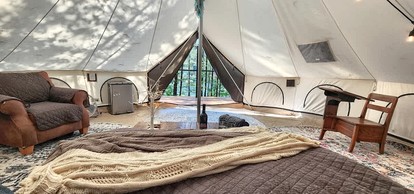 Island Waterfront Glamping in Brantingham, NY - Brantingham, New York - glamping.directory