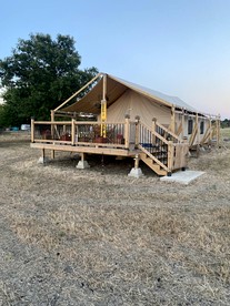 Cozy Safari Tent with Gorgeous Lake Views in Lone Oak, Texas - glamping.directory