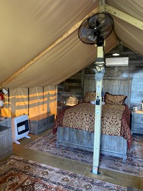 Cozy Safari Tent with Gorgeous Lake Views in Lone Oak, Texas - Lone Oak, Texas - glamping.directory