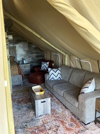 Cozy Safari Tent with Gorgeous Lake Views in Lone Oak, Texas - Lone Oak, Texas - glamping.directory