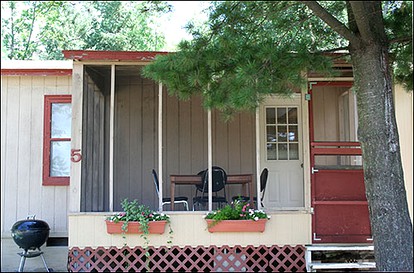 Lakeside Cabin Rental for a Summer Vacation in Merrifield, Minnesota - glamping.directory