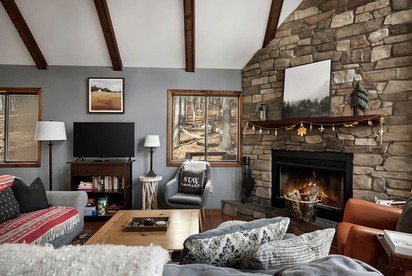 Beautiful A Frame Surrounded by Trees and Fire Pit Provided in Rock Gap, West Virginia - Rock Gap, West Virginia - glamping.directory