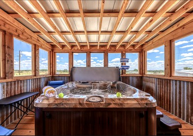 Unique Cabin Perfect for Stargazing in Texas Wine Country in Downtown Fredericksburg - Fredericksburg, Texas - glamping.directory