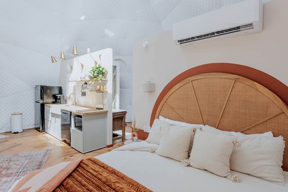 Georgia's Trendy Family Escape: Dome with Private Hot Tub in Cherry Log - Cherry Log, Georgia - glamping.directory