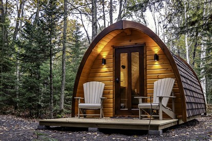 Beautiful Fir Grove Pod near Lake Superior for a Unique Romantic Escape in Nature near Washburn, Wisconsin - glamping.directory