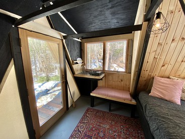 Cozy A-Frame Getaway for Two, Glamping Vacation Near Lake Superior in Bayfield, Wisconsin - Bayfield, Wisconsin - glamping.directory
