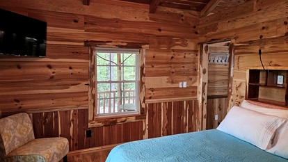 Private Cozy Cabin with Covered Porch in North Carolina - Mill Spring, North Carolina - glamping.directory