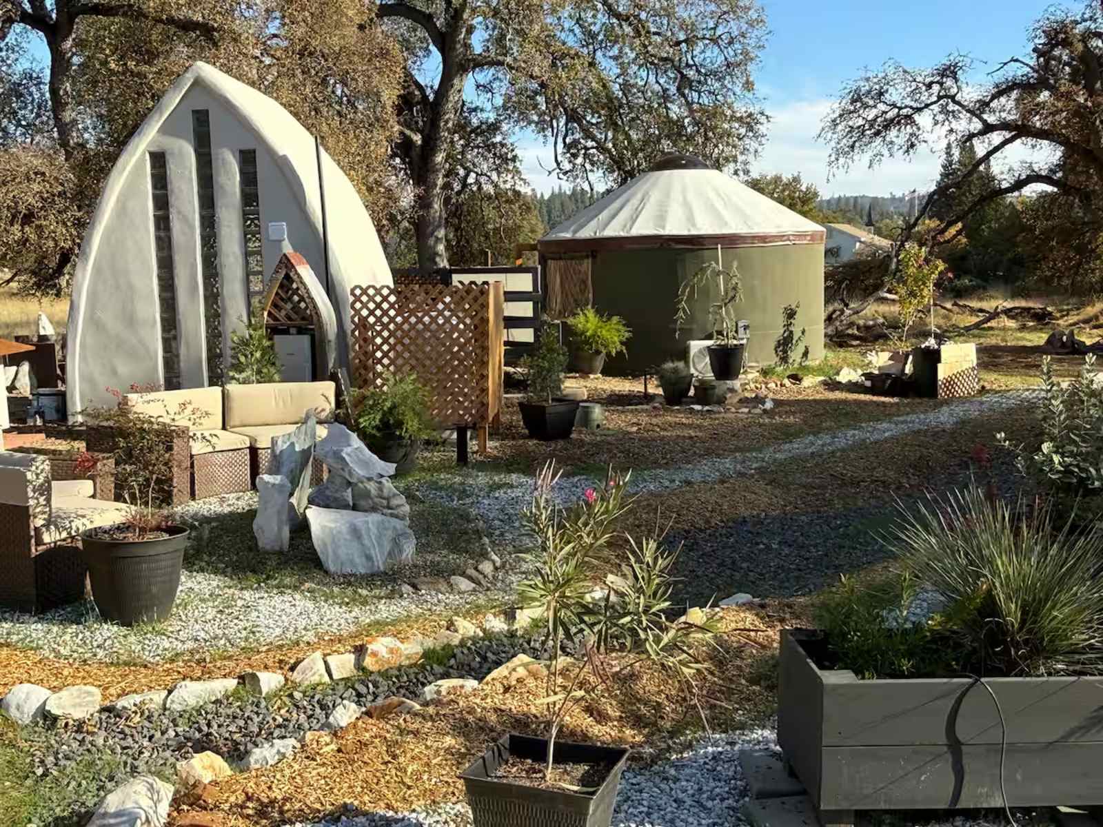 Zen Yurt in Murphys - glamping.directory