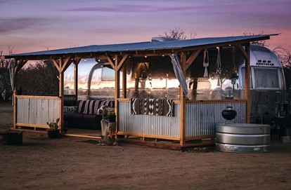 Beautiful Vintage Airstream on a Working Ranch for a Unique Getaway in Sandy Valley, Nevada - glamping.directory