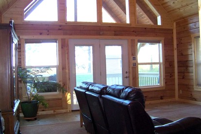 Two-Story Log Cabin Rental with a Hot Tub near Upper Meramec River, Missouri - Steelville, Missouri - glamping.directory