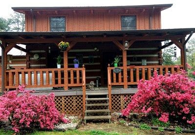 Tranquil Cabin with Hot Tub & Creek Views Near Bass Pro, Kodak Tennessee - Kodak, Tennessee - glamping.directory