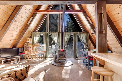Unique A-Frame Accommodation with Breathtaking Views in Bear Valley, CA - glamping.directory