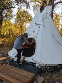 Private Tipi Rental in Paonia, Ideal for Colorado Glamping - US, Colorado - glamping.directory